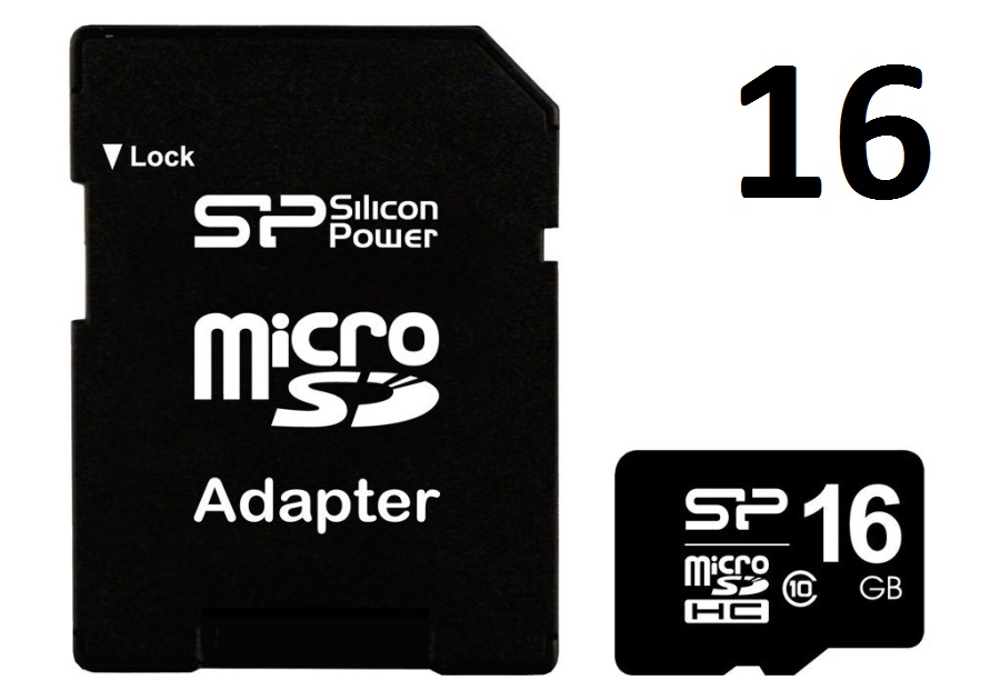 Карта памяти microSD 16Gb от компании Silicon Power за 640 руб.